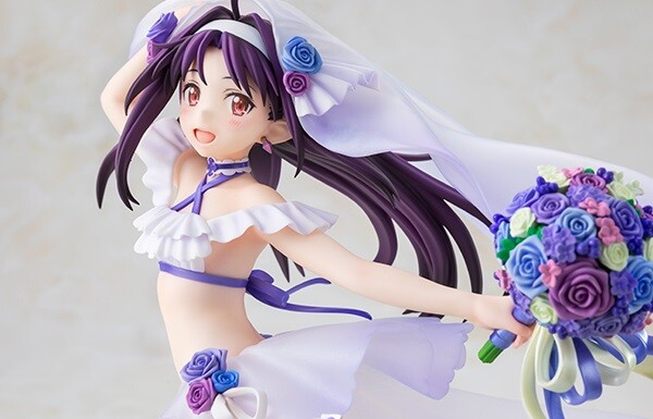 『ソードアート・オンライン』ユウキのえっちなウェディングドレス風水着のエロフィギュア