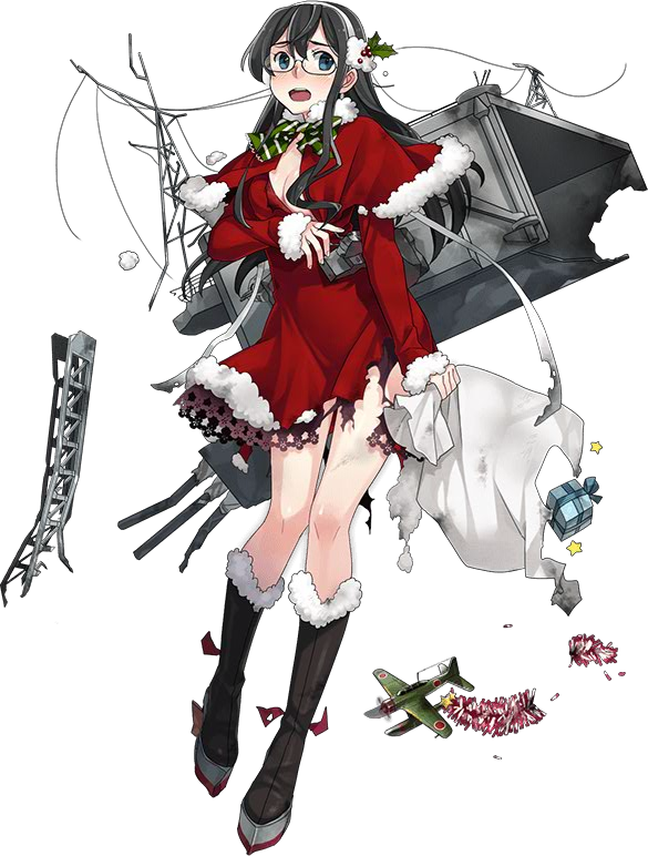 艦これ クリスマス期間限定追加立ち絵でエロいサンタ衣装が破れてえっちなサンタさんに チラシの裏でゲーム鈍報