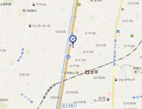 スポット太平店 地図2