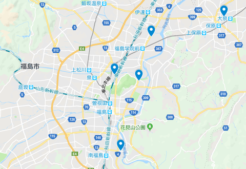 福島市 地図