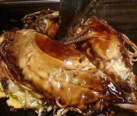 広島風お好み焼きにチャレンジ♡