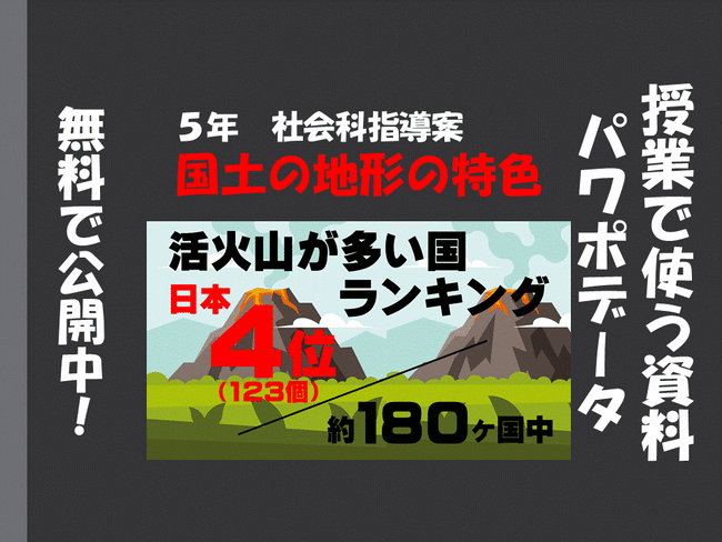 ５年 国土の地形の特色 火山大国 日本 も住めば都だ 21年度ver 指導案 単元計画 ワークシート 資料 社会 小学校社会ノマド 小学校社会科授業 指導案データベース