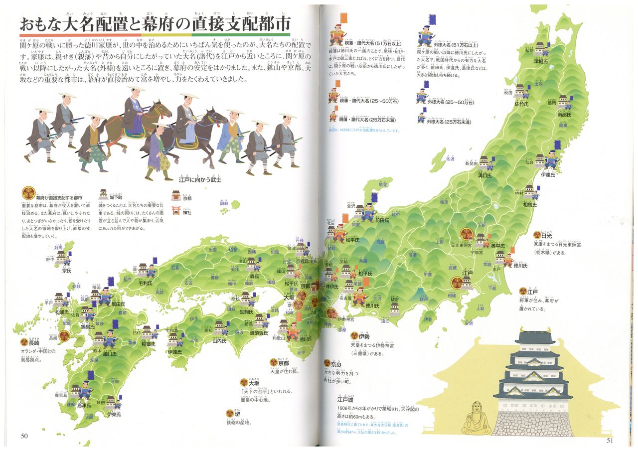 親藩譜代外様違い 配置 _ 江戸時代 藩 配置図 – QDWJAE