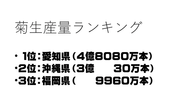 ４．＜どうして沖縄で菊を作っているんだろう？＞