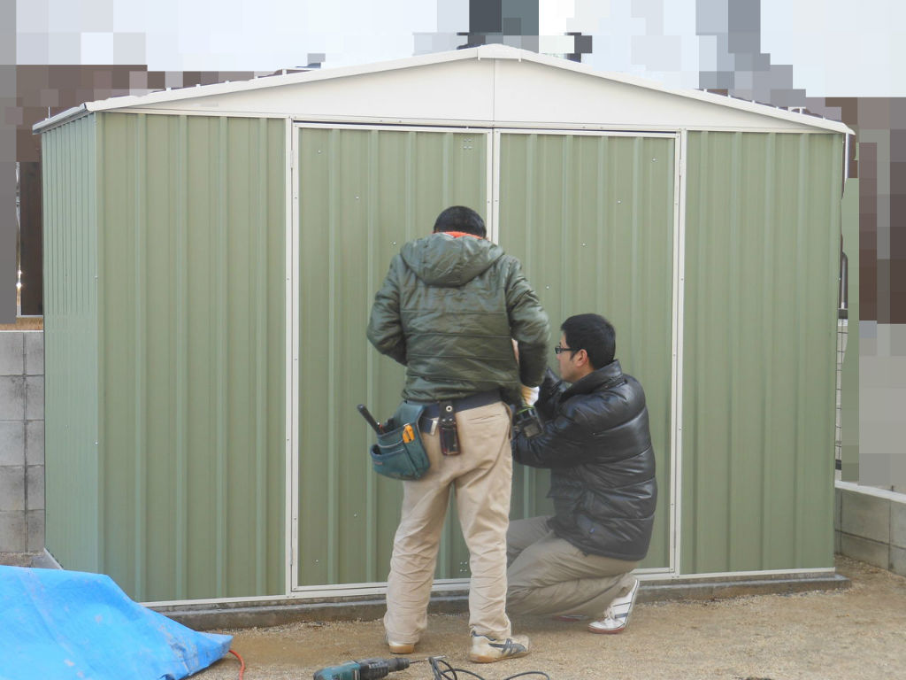 ついに 建てましたユーロ物置 It S My Small World