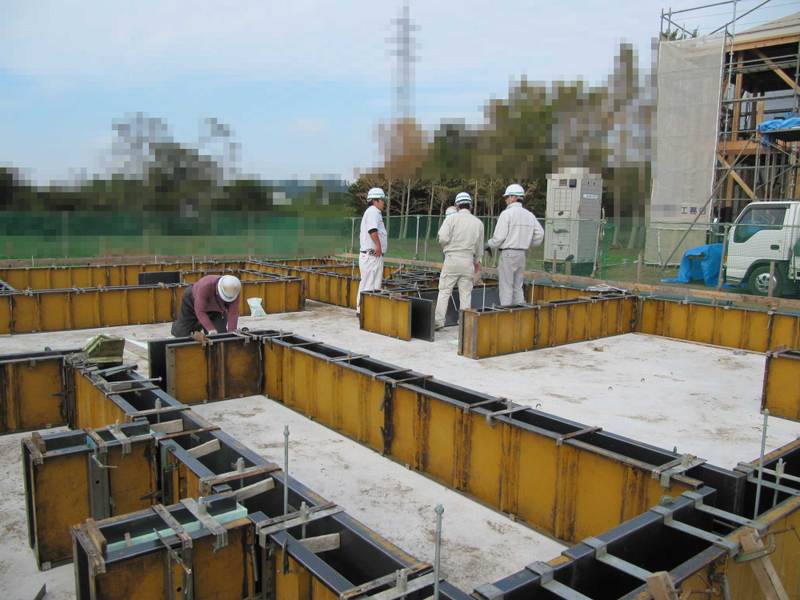 基礎工事 立ち上がり部分のコンクリート施行 My Sweet Home 住友林業myforest Gs で家造り