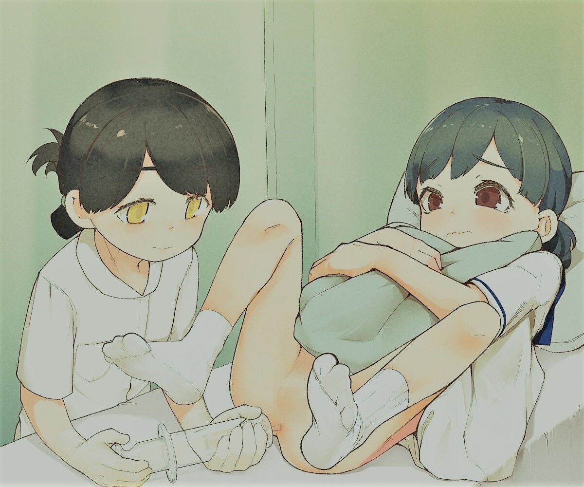 便秘の子にナースが浣腸 : 昭 和 浣 腸 処 置 室