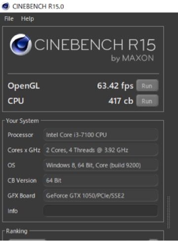 CINEBENCHスクショ