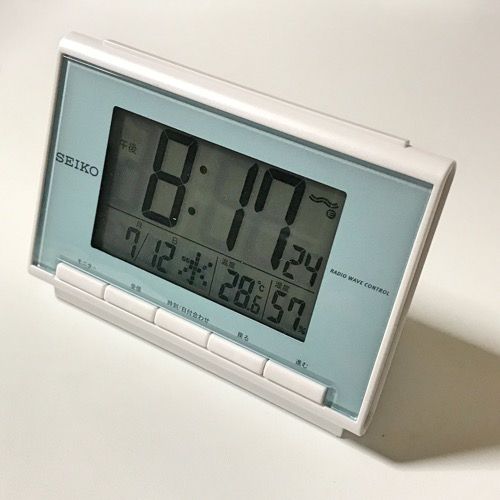 温度表示できる時計写真