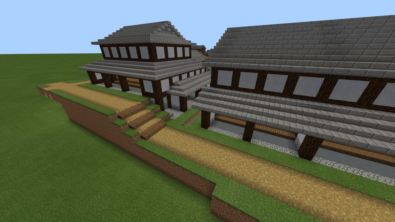 建設記録 3 マイクラbe 和風なテクスチャの尻叩き用