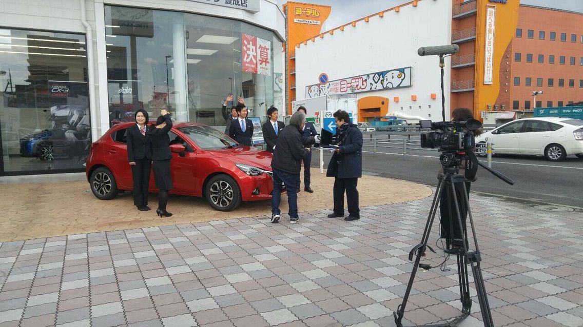 Cm撮影 Mazdaとゆかいな仲間たち 岡山マツダ豊成店