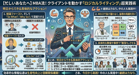 【忙しいあなたへ】MBA流！クライアントを動かす「ロジカルライティング」超実践術