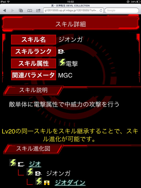 ジオンガ 新 女神転生 デビルコレクション攻略