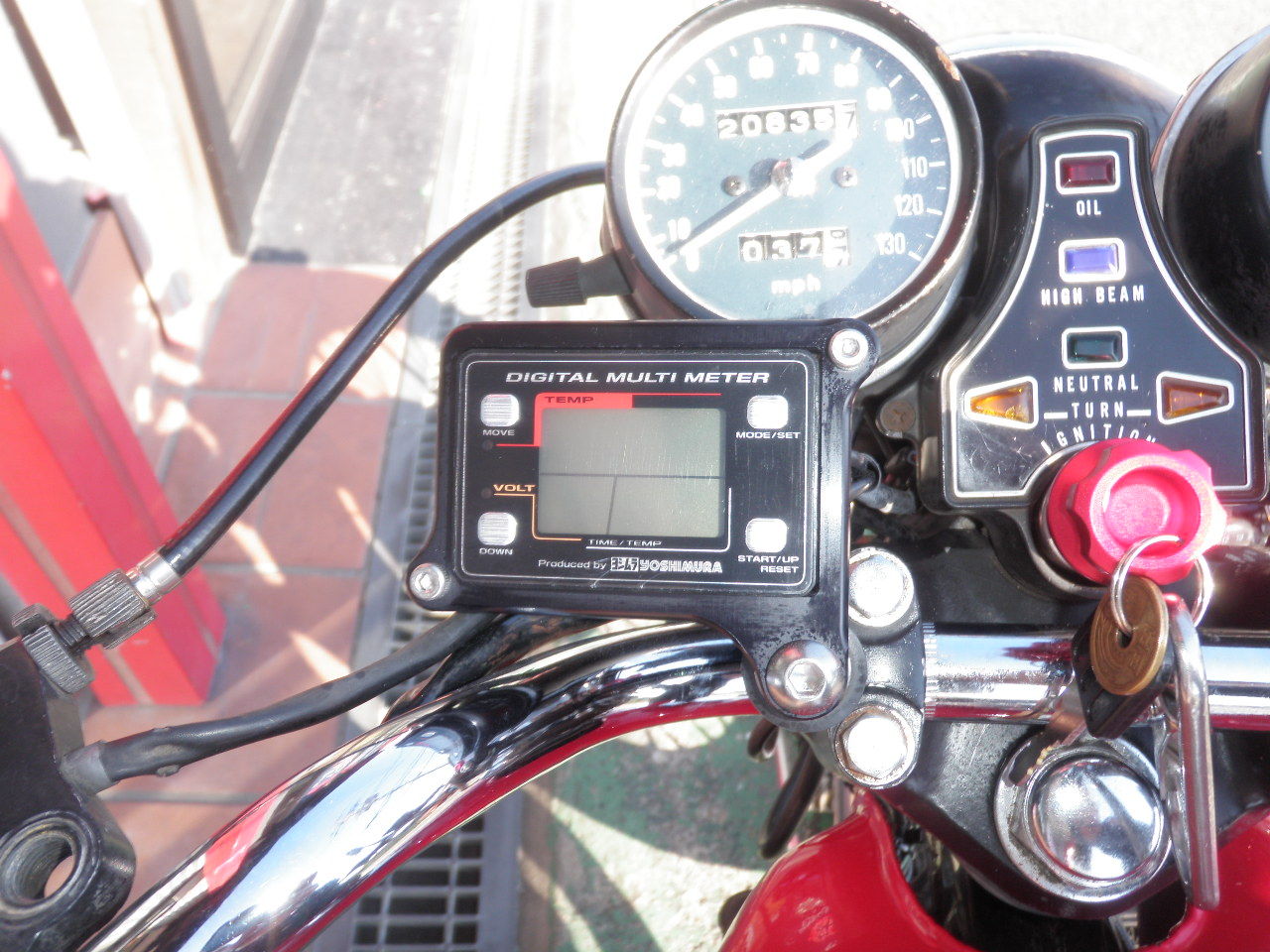 新品 ホンダ 旧CB400F用 MPH スピードメーター + タコメーターセット