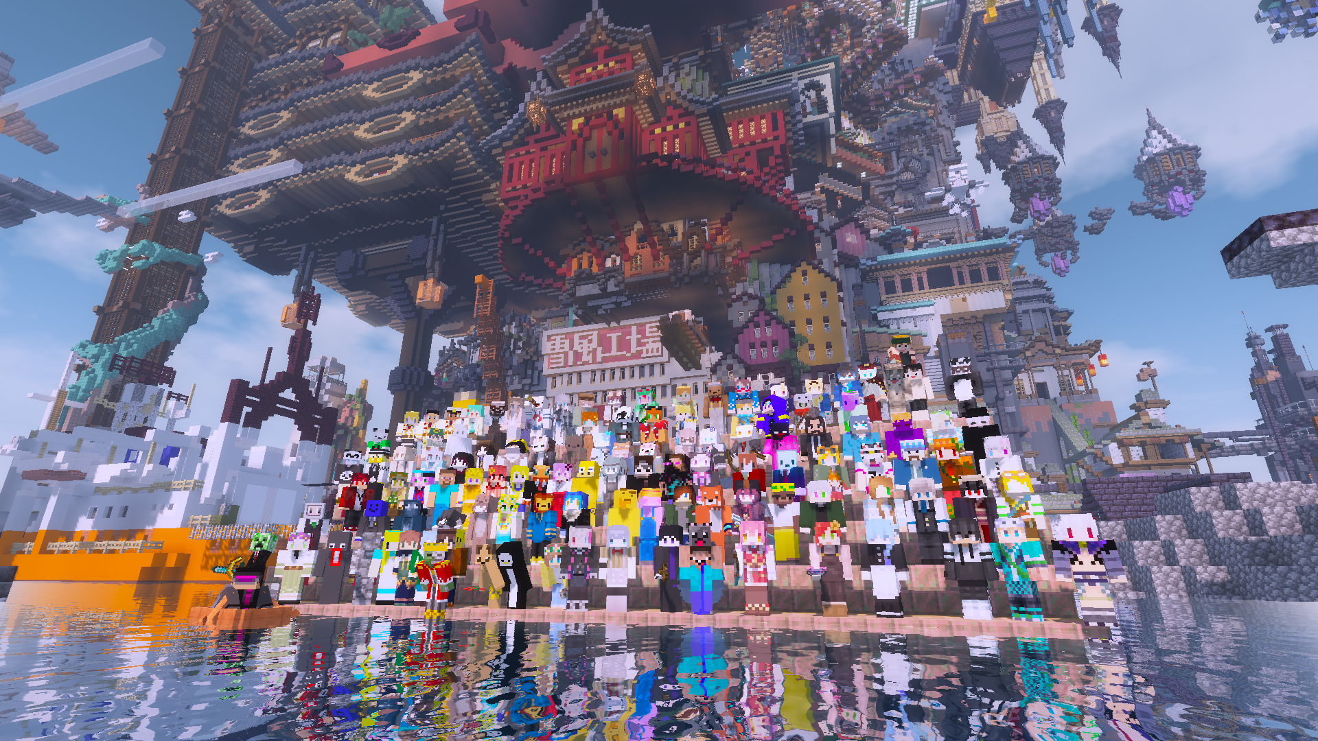 ワールド配布 Minecraft違法建築イベント3 アンリミテッド マインクラフト建築コミュニティ