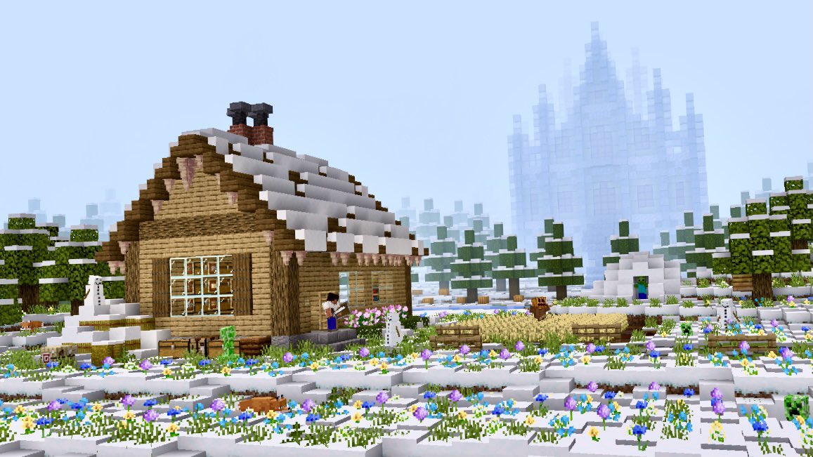 雪景色コンテスト 応募作品一覧 一次投票ページpart2 マインクラフト建築コミュニティ