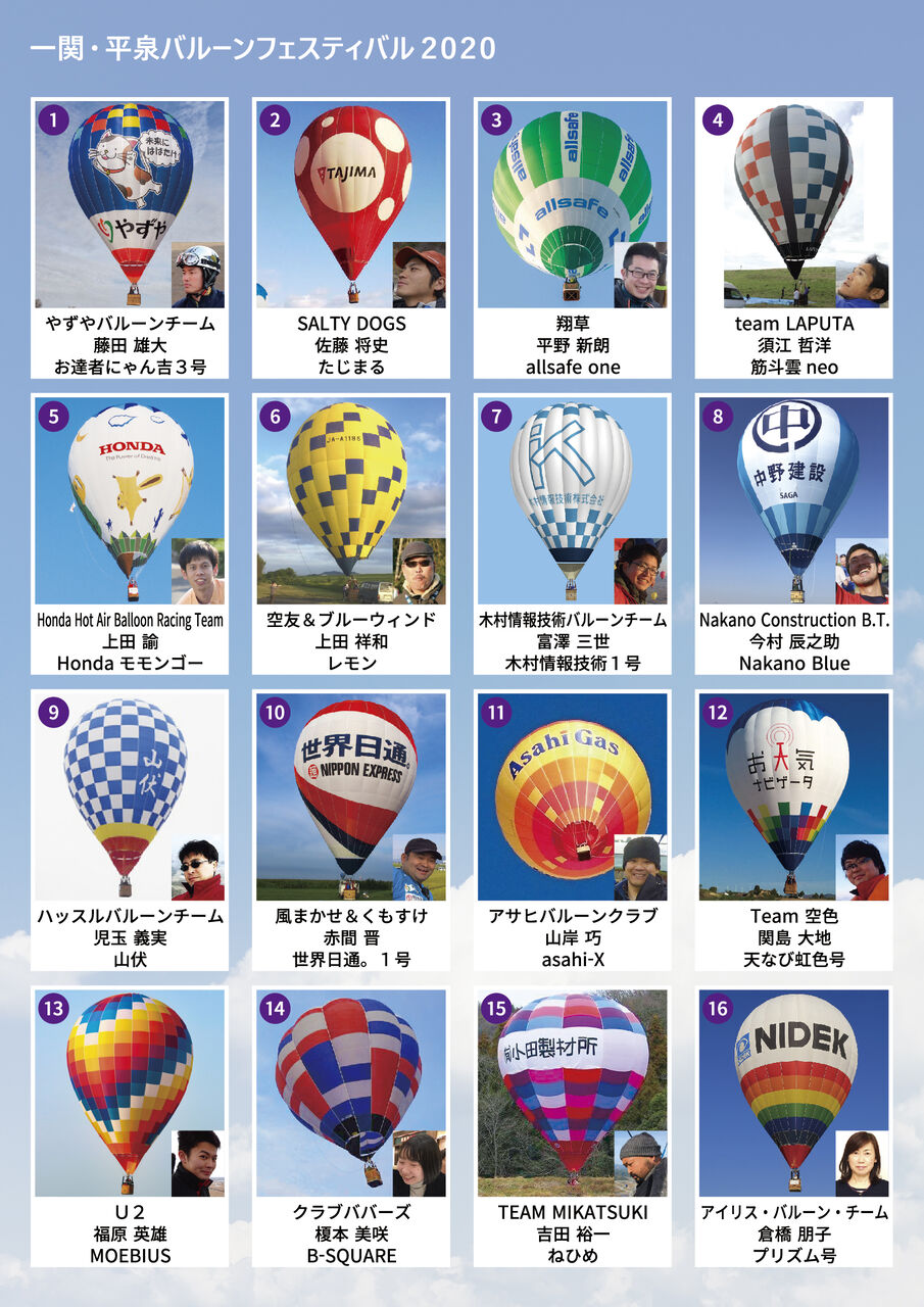 一関 平泉バルーンフェスティバル 開催 Airb Blog Hot Air Balloon Information