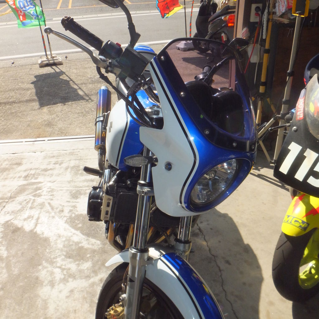 インパルス400 ハンドルバー 交換 （GK7CA／2006年） : 絶版バイク