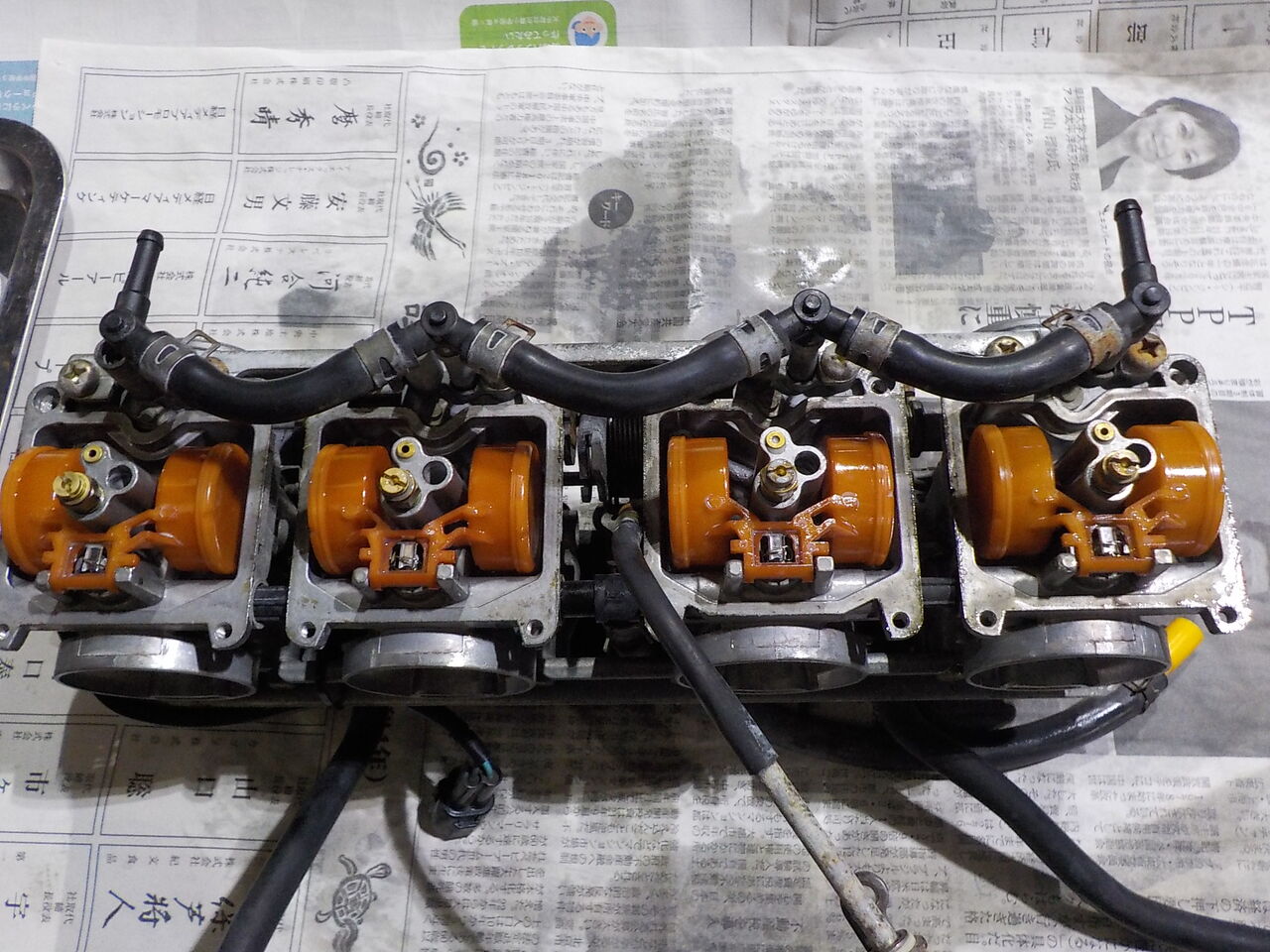 ZRX400 キャブレター オーバーホール インシュレーター 交換 '98