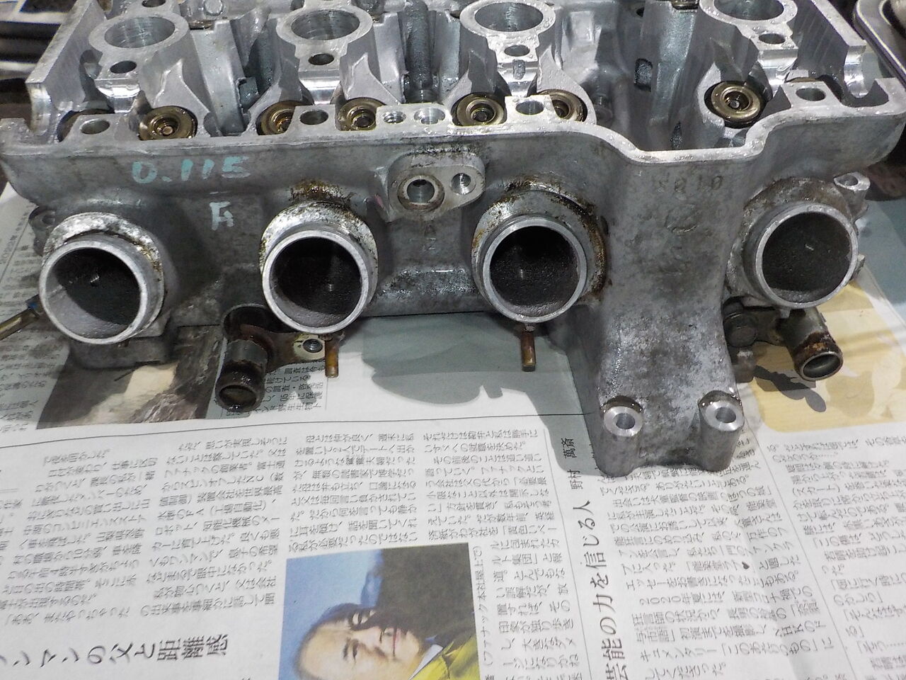 CBR250RR MC22 シリンダーヘッド 平面度 測定 修正 : MC Craft