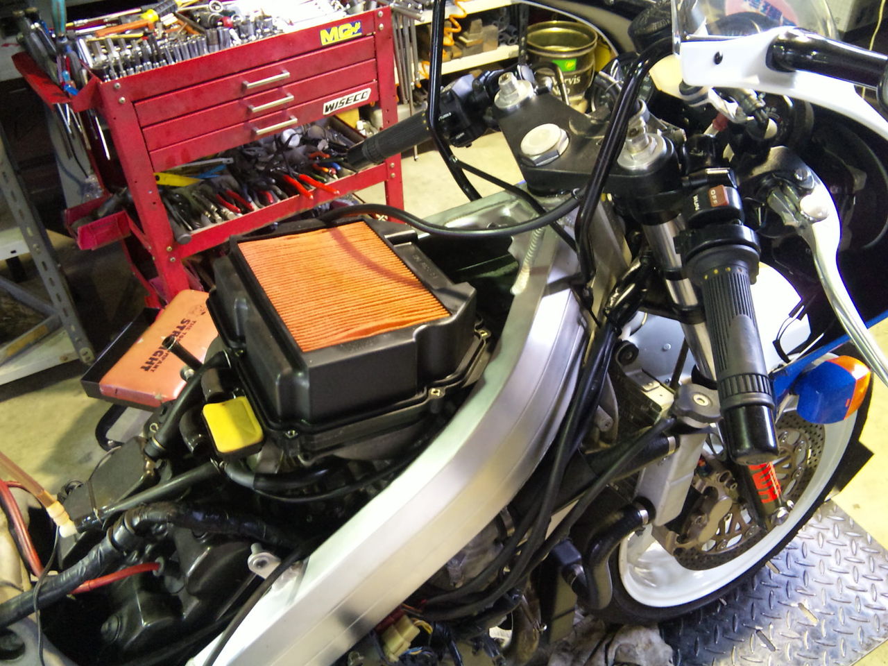 VFR400R NC30★キャブレター　混合気　4発★中身写真有り★NC30-1010　HONDA★実働車バラシ★検）NC21　NC24　MC21　MC28★5R0321143 V4キャブと仲良くなってみよう♪ その4（NC24・30，SC16組立補足版