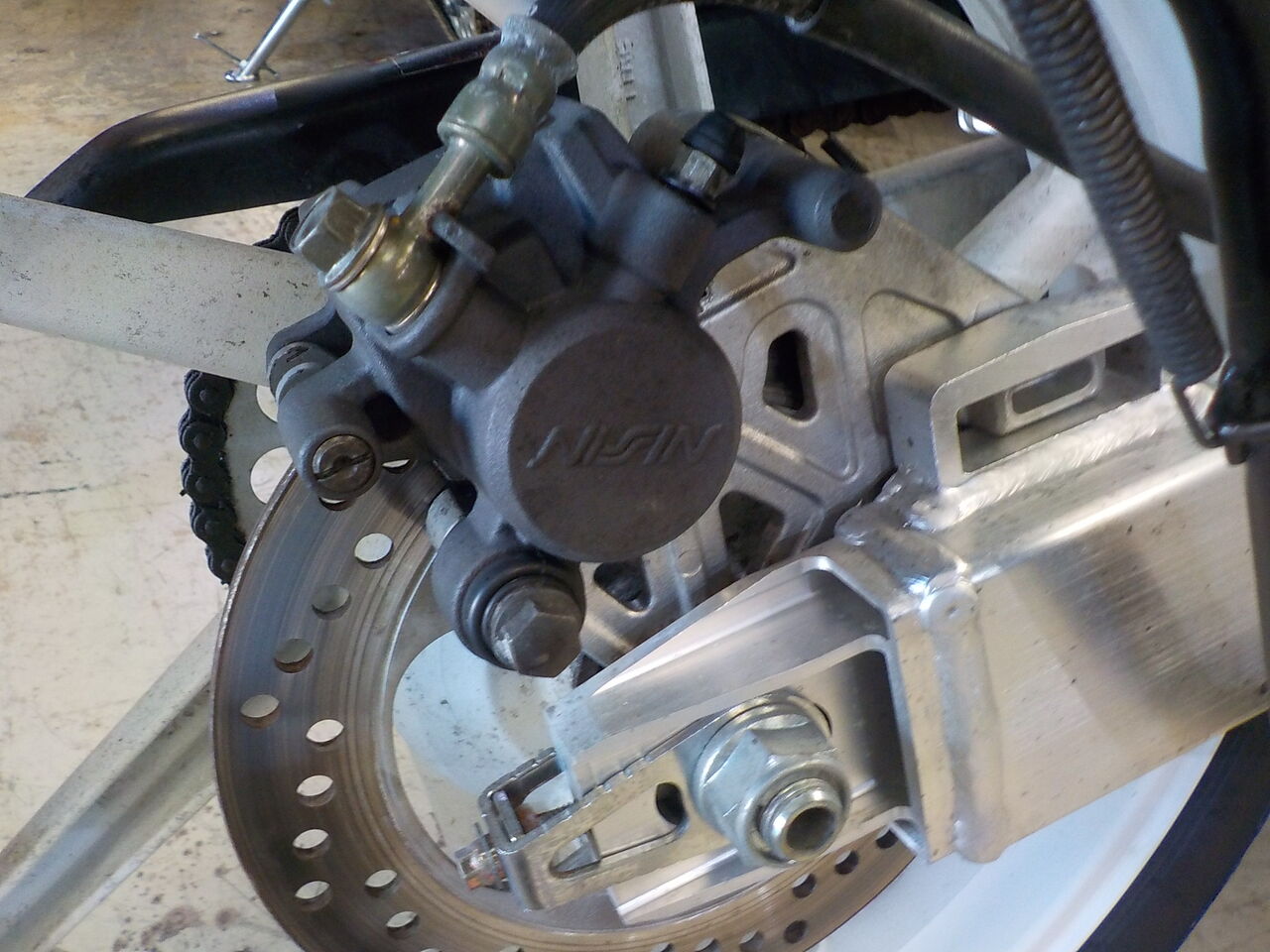 NSR250R リア ブレーキ点検 整備 MC18 : MC Craft