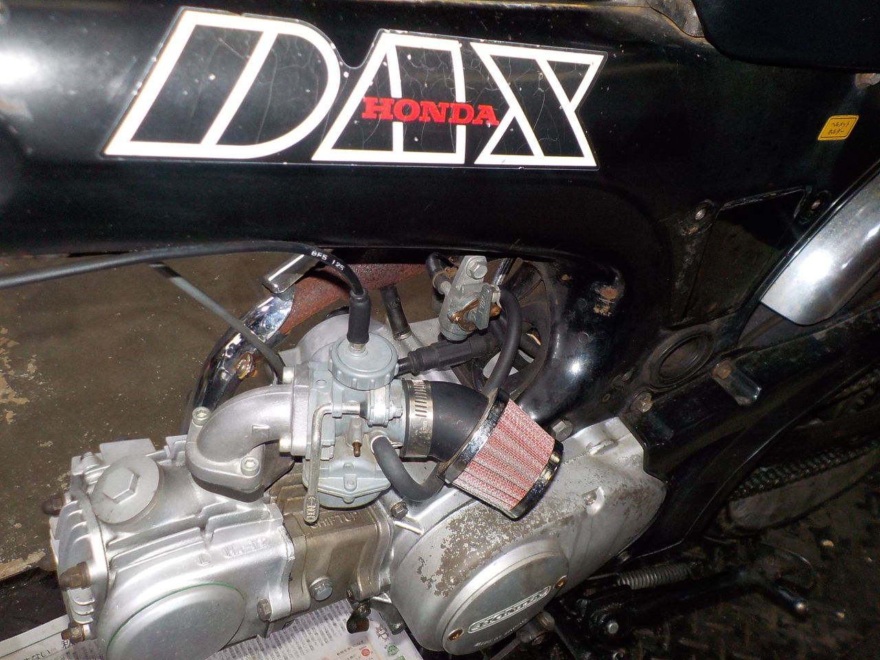 アメリカンDAX テールランプ 配線修理 エンジンオイル