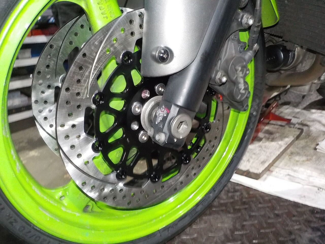 ZX-9R ブレーキディスク パッド ブレーキフルード 交換 '00 E1 : MC Craft