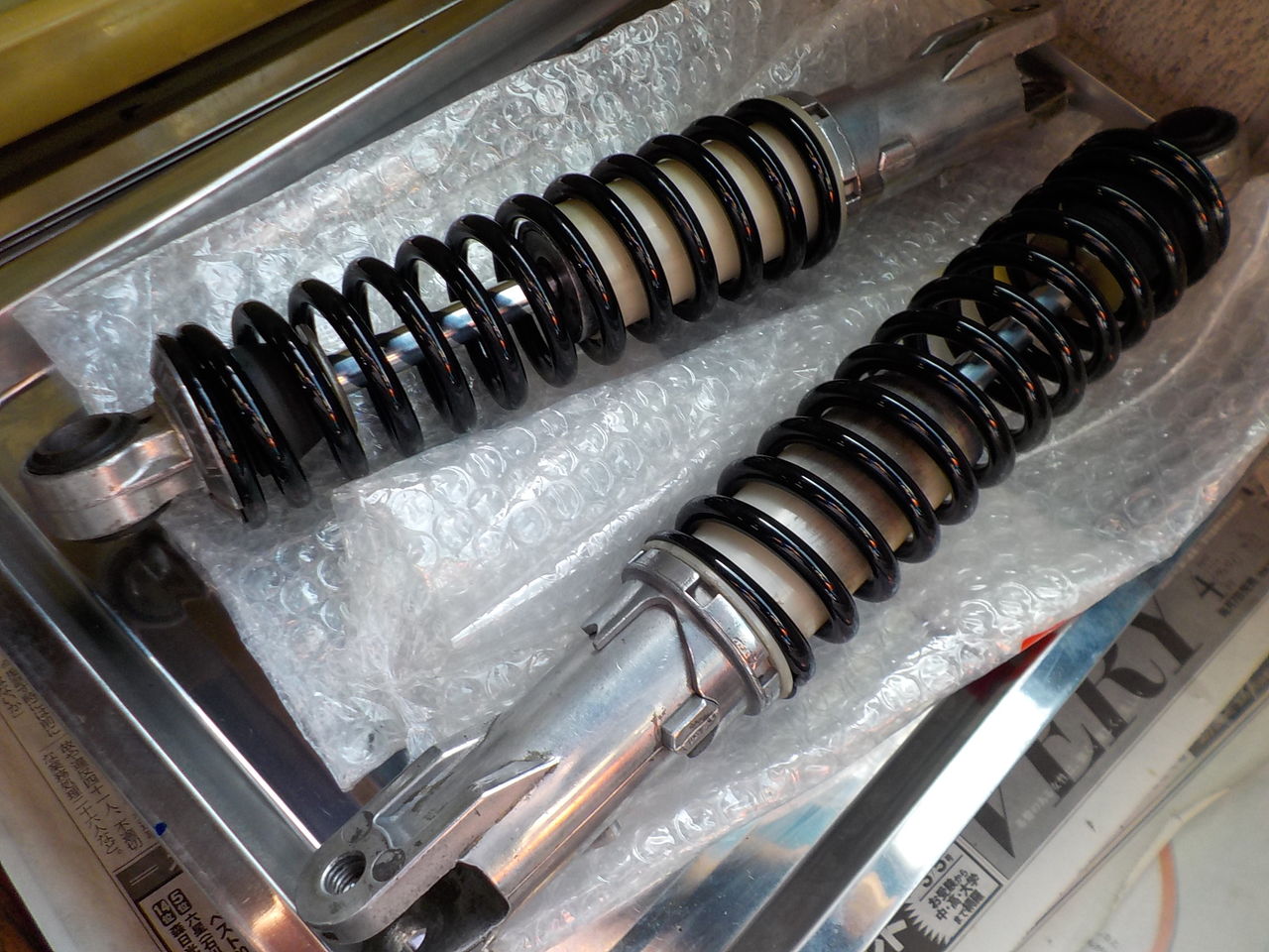 旧 CB400F リアサスペンション 当時物 CB400four MONROE リア