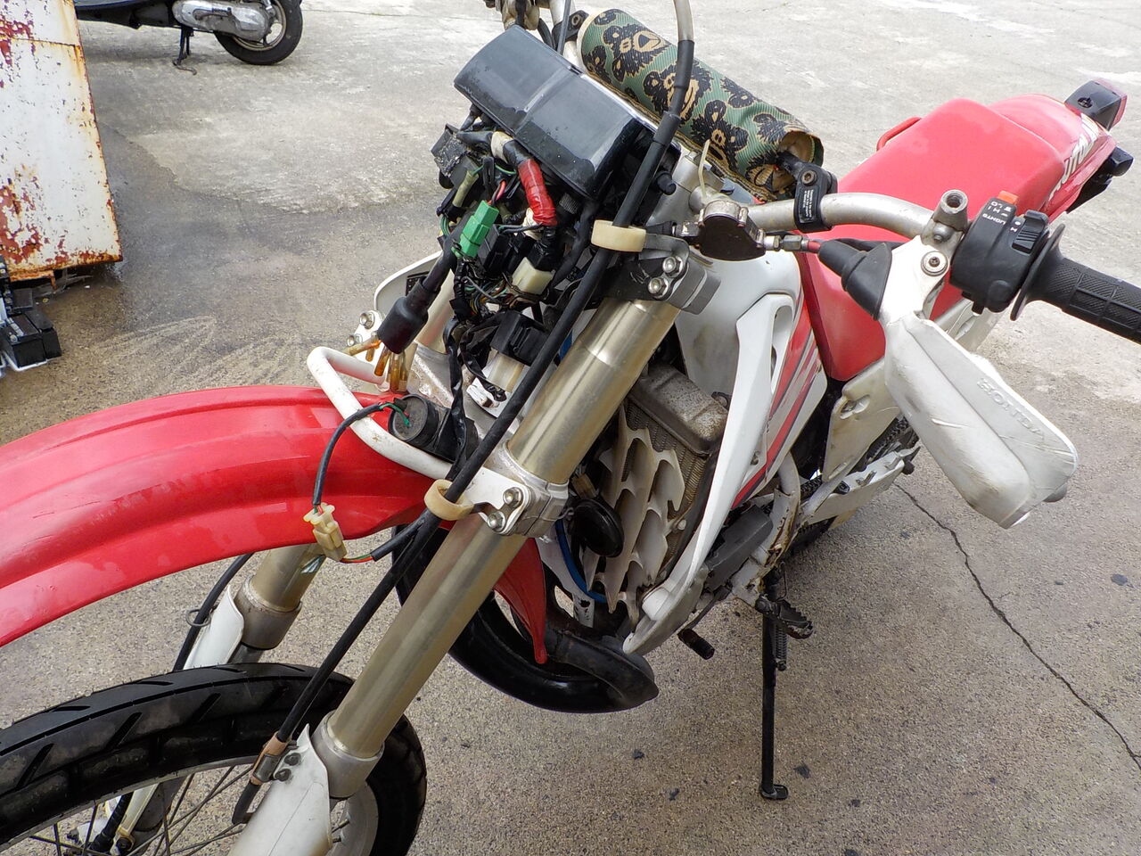 CRM250 水没 キック降りない 不動