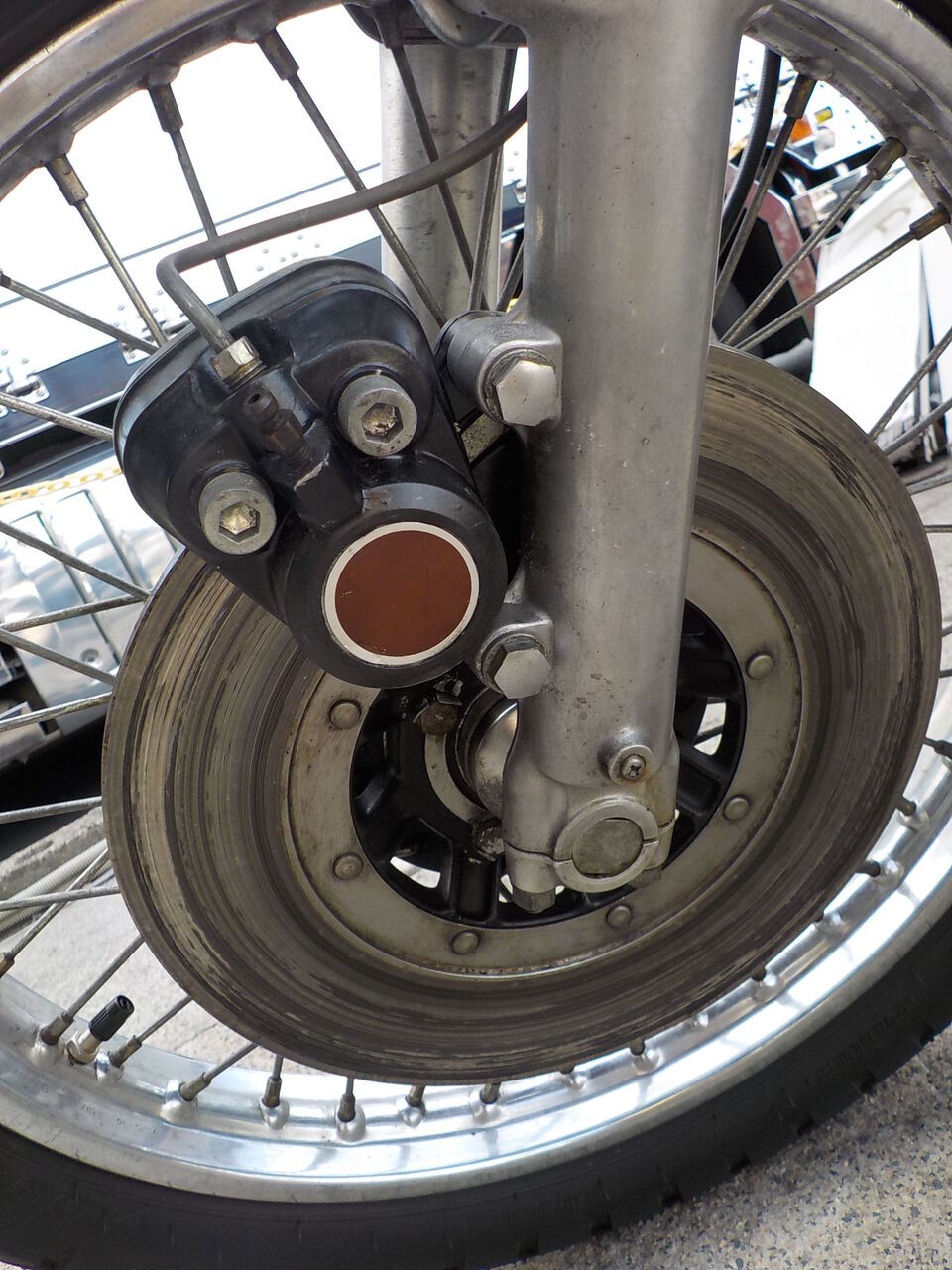 350SS フロントブレーキキャリパー、ジャンク★S2T、マッハ、250SS、400SS カワサキ 350ss マッハ2 S2T-089** フロントブレーキ マスター