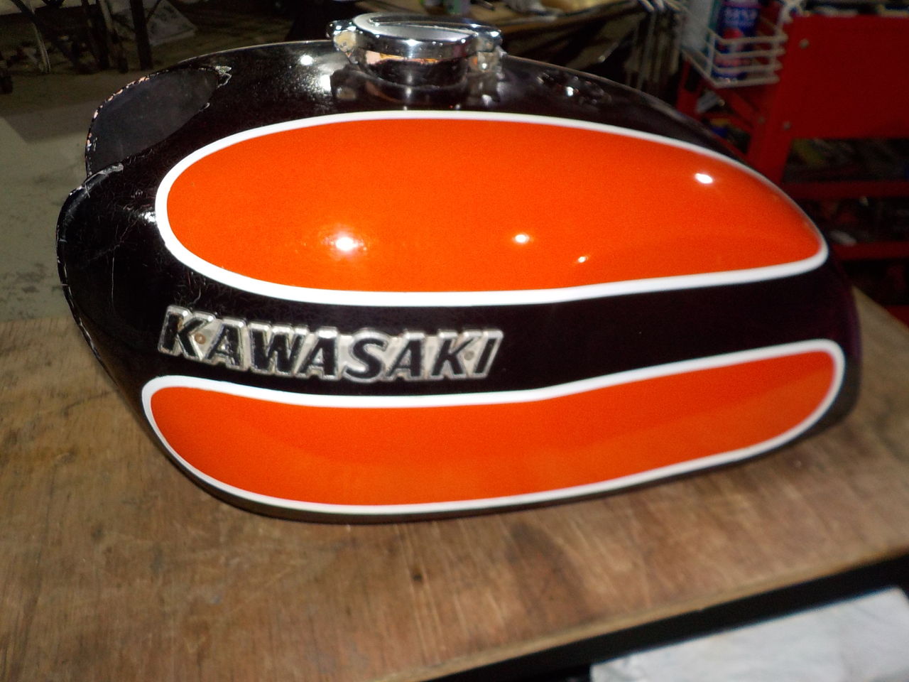 希少・初期型KAWASAKI カワサキ W1SA 用 ガソリンタンク 希少