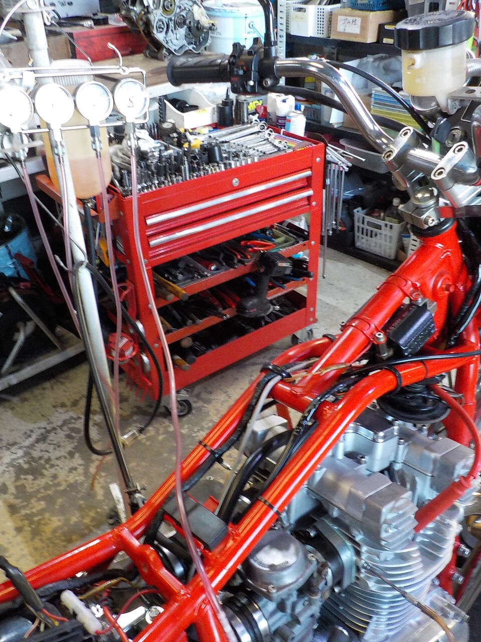 GS400 キャブレター 同調 調整 : MC Craft