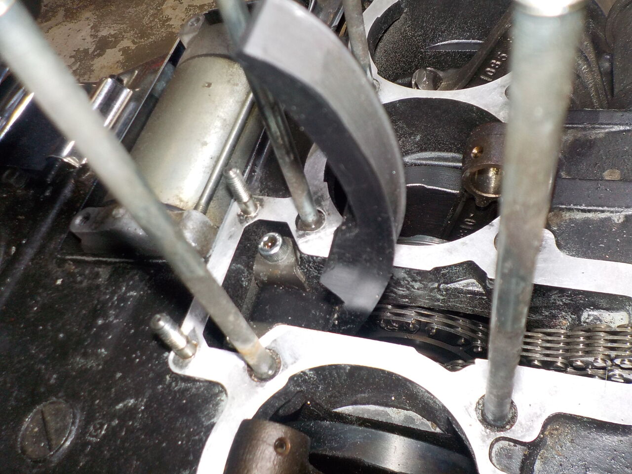 GPZ400F カムチェーン テンショナー ガイド 交換 Kawasaki ZX400A : MC