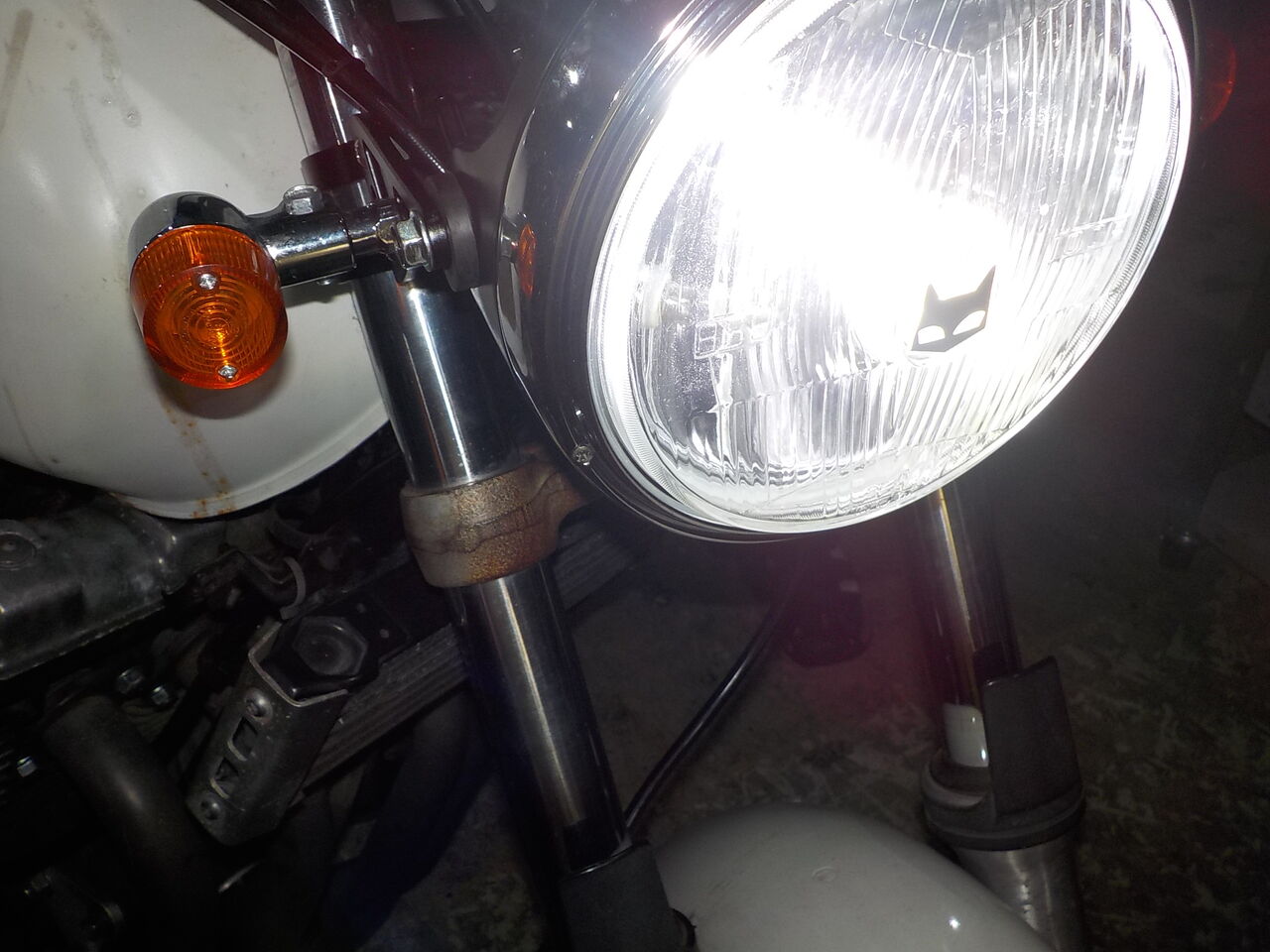 XJR400R マーシャル ヘッドライト 取付け : MC Craft