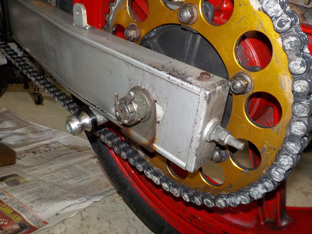 ZXR250 スタンドフック 取付け KAWASAKI ZX250 A1 89 : MC Craft