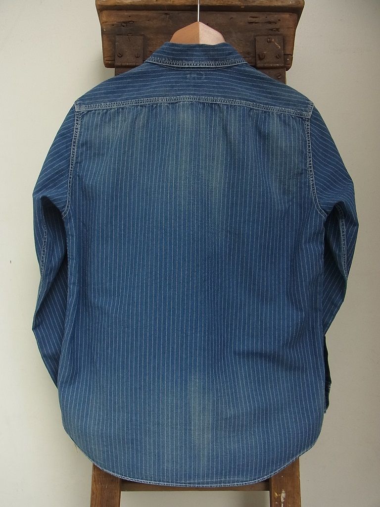 FREEWHEELERS - BAKEHEAD SHIRT (INDIGO WABASH CHAMBRAY VINTAGE
