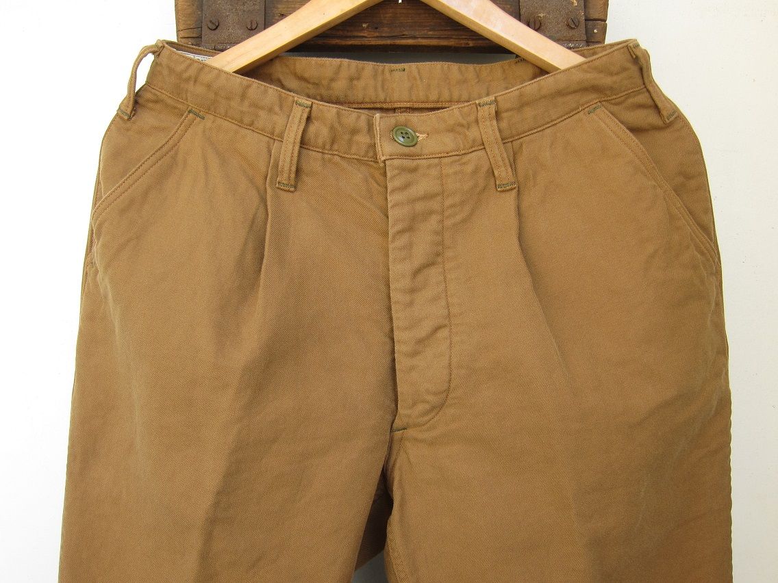 FREEWHEELERS - MECHANIC CREW TROUSERS (CAMEL) : McFly （マクフライ