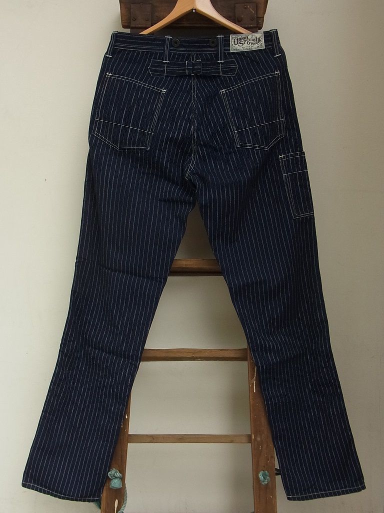 FREEWHEELERS - LOCOMOTIVE ENGINEER OVERALL (INDIGO WABASH STRIPE