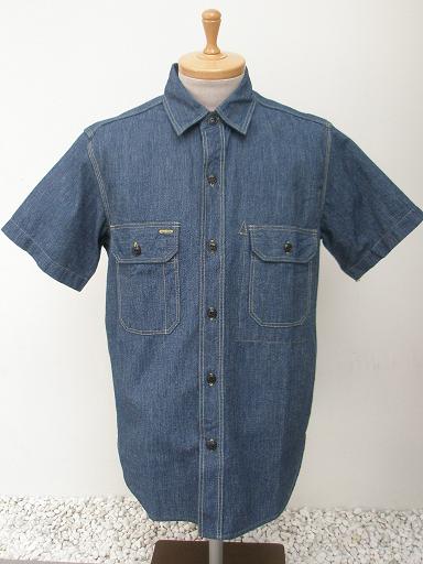 40's SERVICEMAN SHIRTS 'INDIGO GRAIND CHAMBRAY'