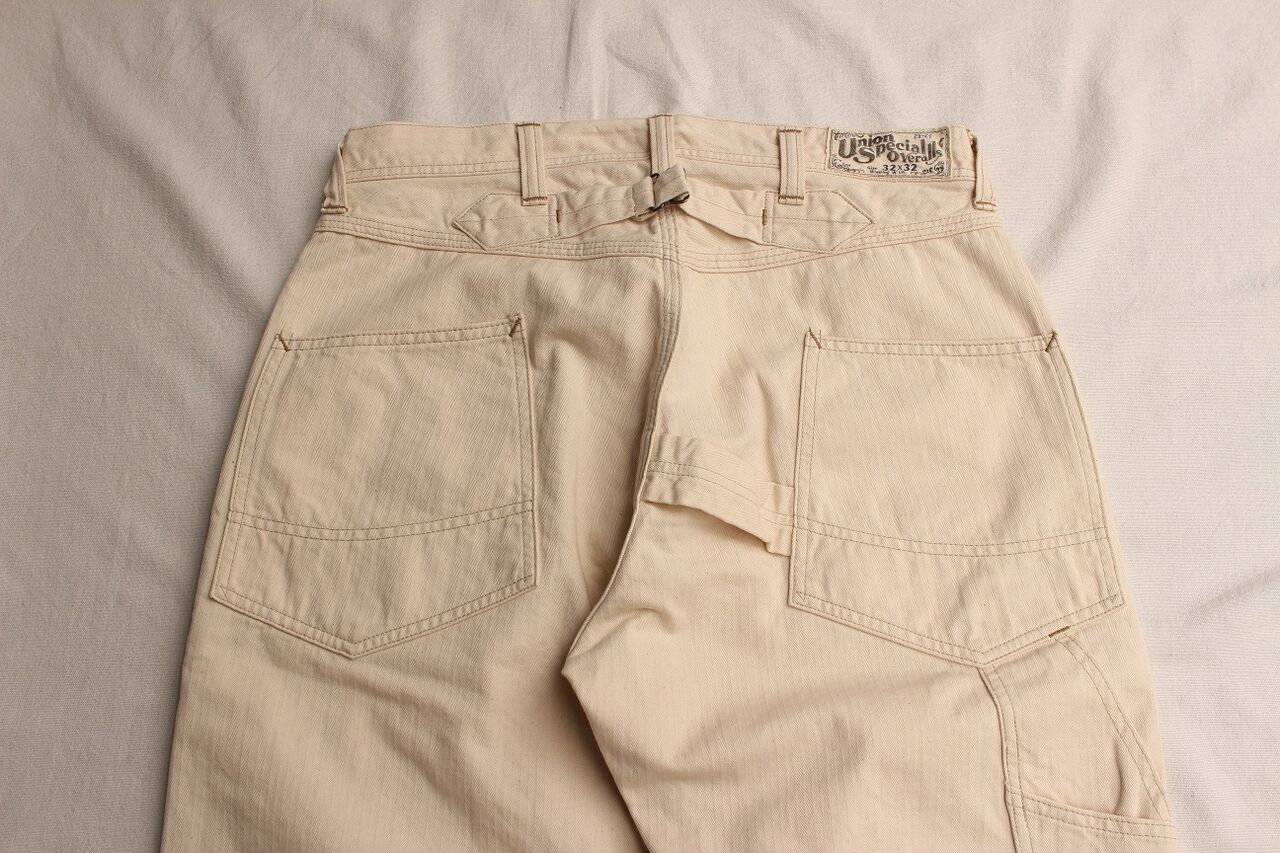 フリーホイーラーズ　　デリックマン RAW WHITE 34 未使用 フリーホイーラーズ FREEWHEELERS 2322011 DERRICKMAN OVERALLS