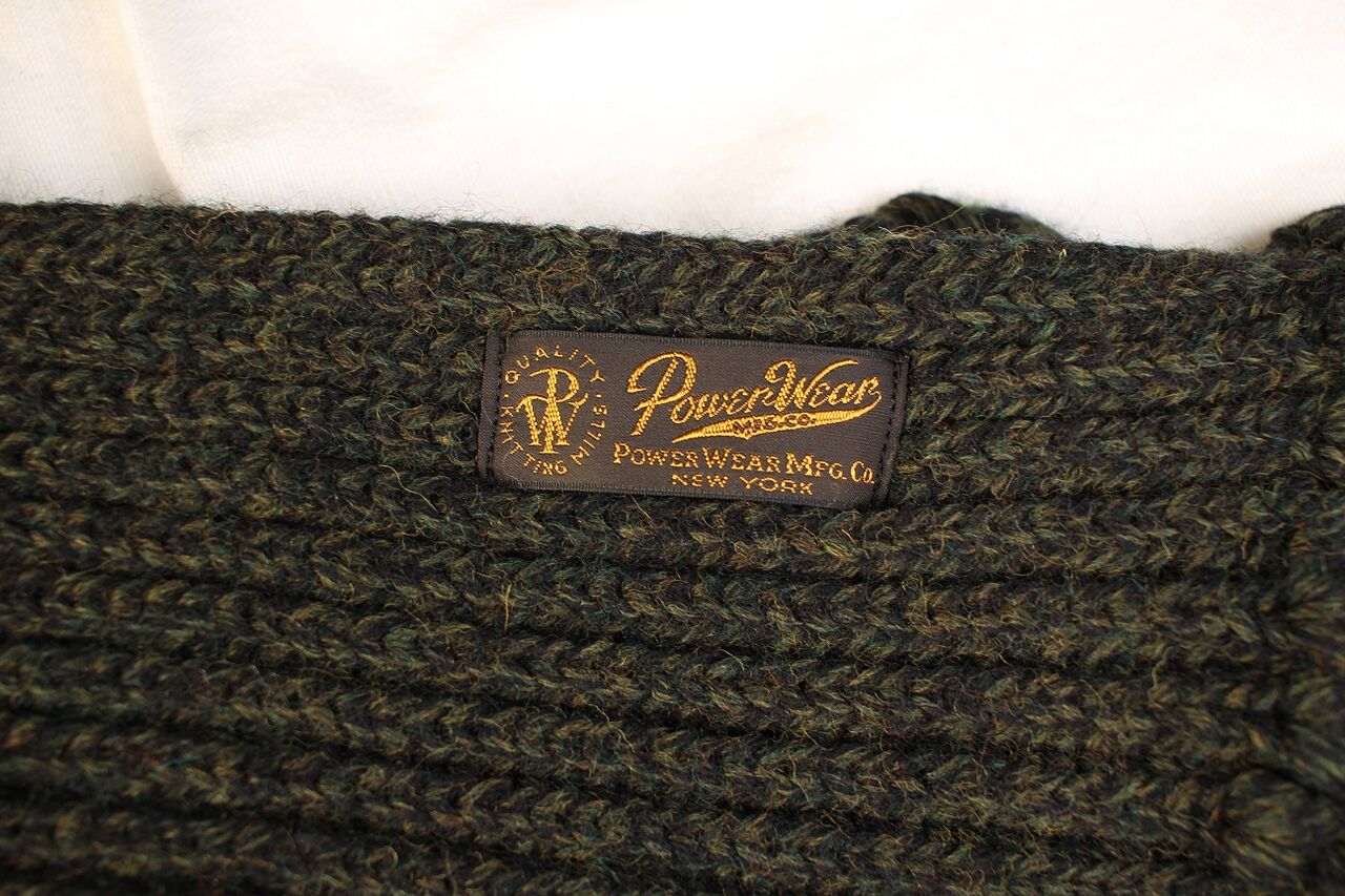 FREEWHEELERS / HAND-KNIT FRINGED WOOL MUFFLER (GRAINED DARK