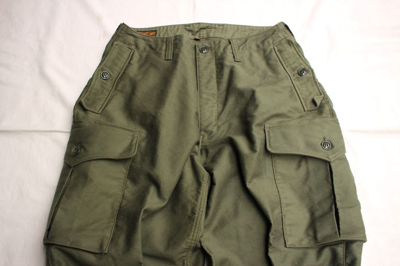 FREEWHEELERS / GROUND CREW TROUSERS (OLIVE GREEN) : McFly
