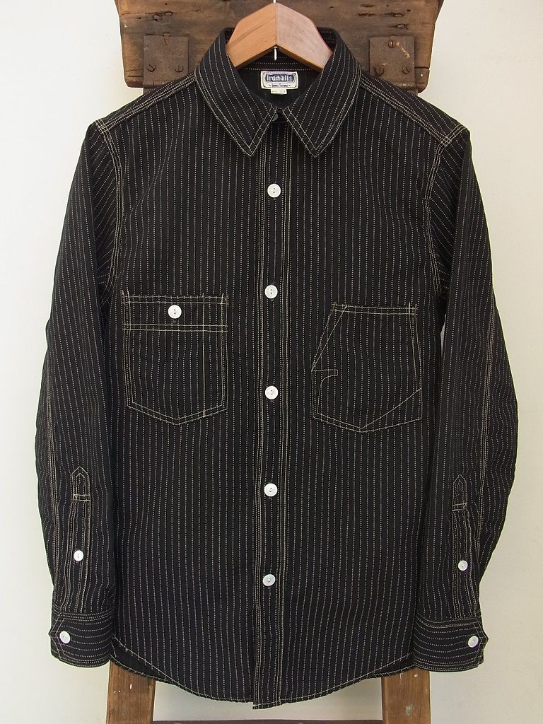 FREEWHEELERS - IRONALLS SHIRT (BLACK WABASH CHAMBRAY) : McFly
