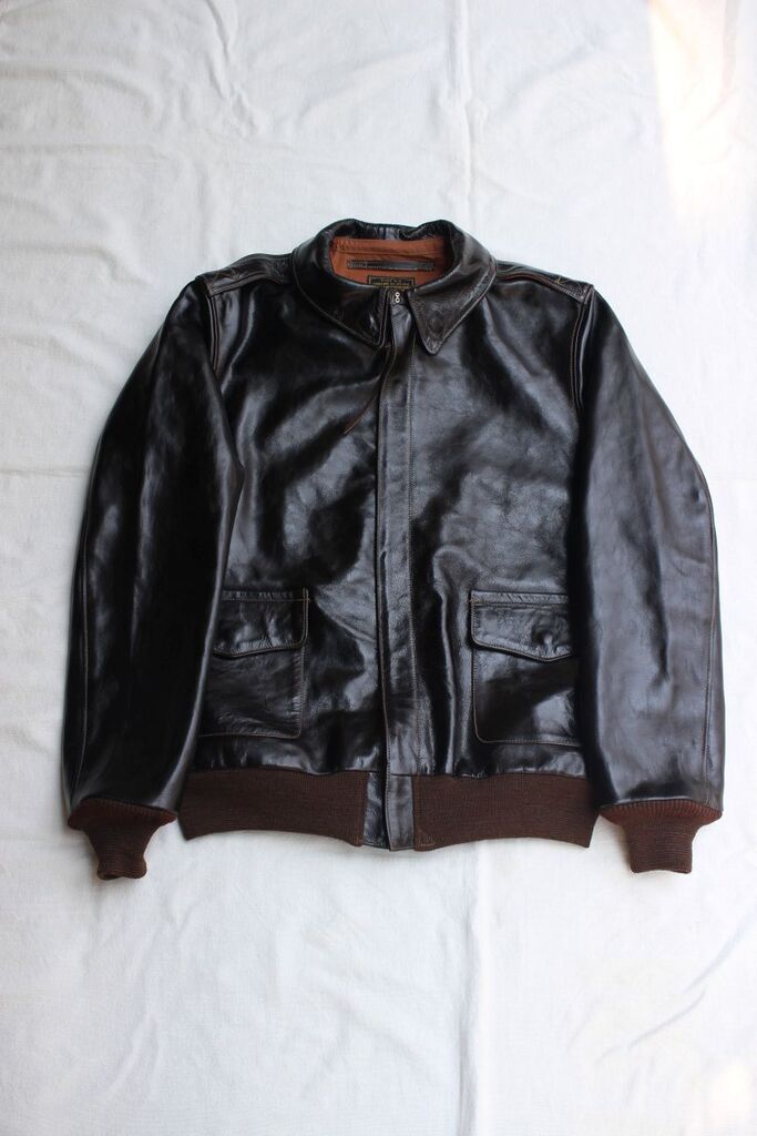 Rainbow Country / JACKET FLYING SUMMER TYPE A-2 (DARK SEAL BROWN