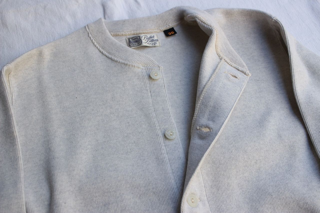 FREEWHEELERS / FRONT OPEN STYLE UNDERSHIRTS (OATMEAL,DARK OLIVE