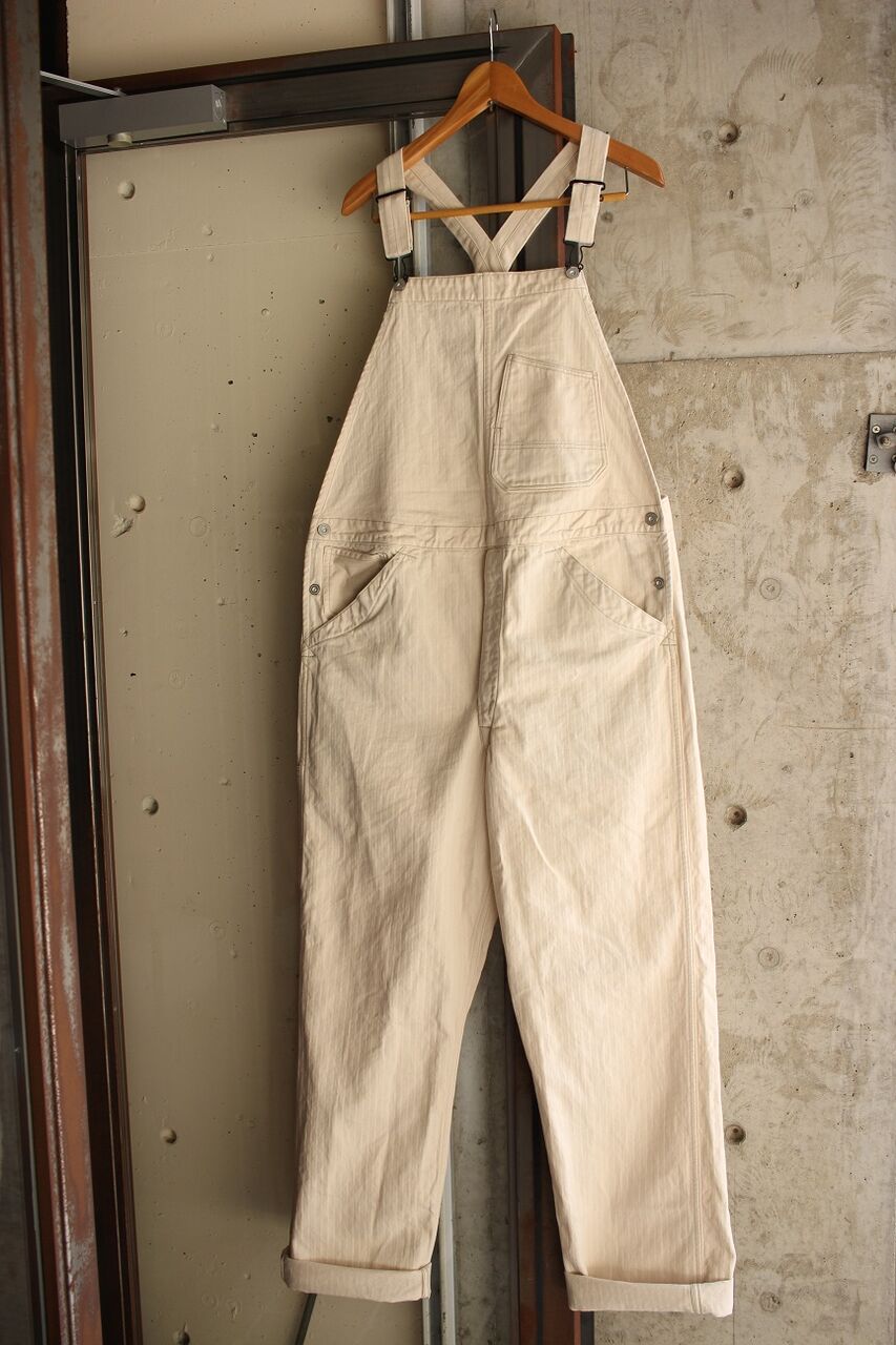 freewheelers delta blues bib overalls raw white mcfly マクフライ vintage reproduction clothing quality goods