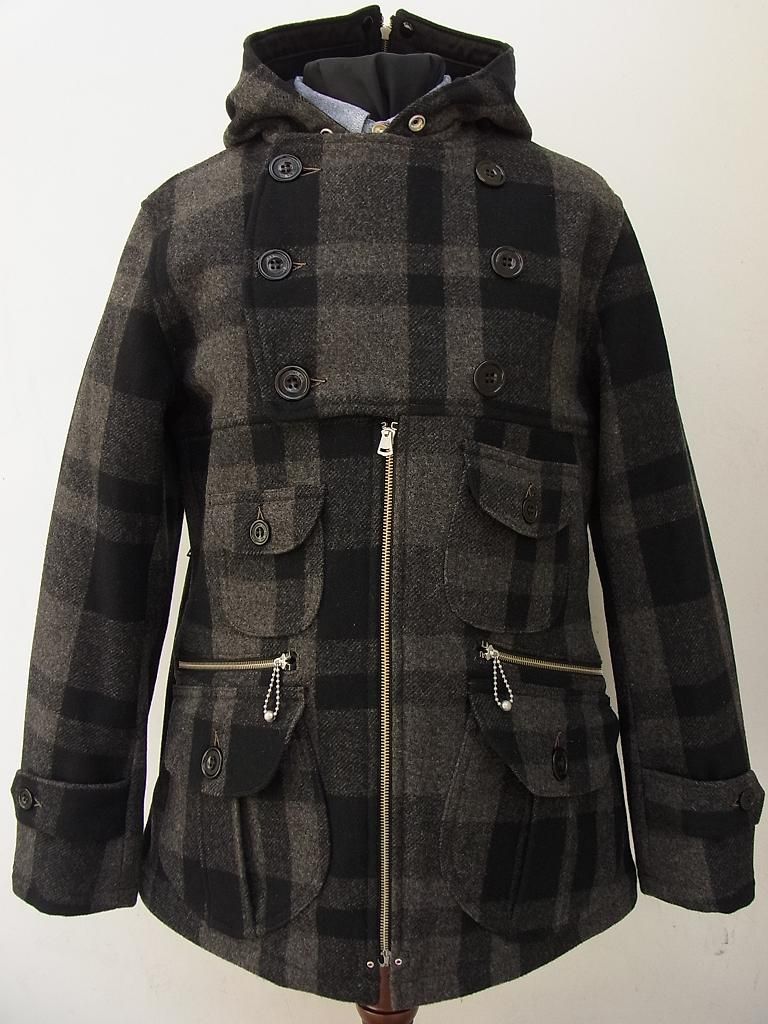 フリーホイーラーズ　GARIBALDIコートデッドストック GARIBALDI COAT - CHARCOAL GRAY × JET BLACK : McFly