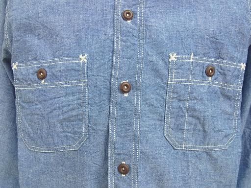 Neal Cassady Rail Road WORK SHIRT - INDIGO CHAMBRAY : McFly