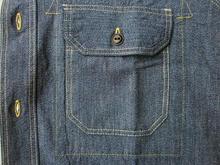 40's SERVICEMAN SHIRTS 'INDIGO GRAIND CHAMBRAY'